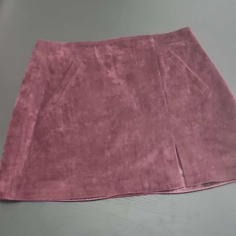 Blank NYC Pink Mini A-Line Skirt with Slit